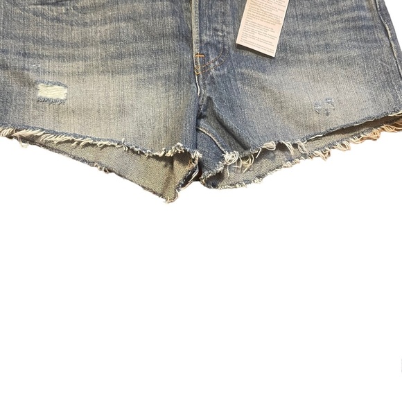 NWT Levi’s 501 Roadside Blues 100% Cotton Cut-Off Booty Shorts - Picture 6 of 8